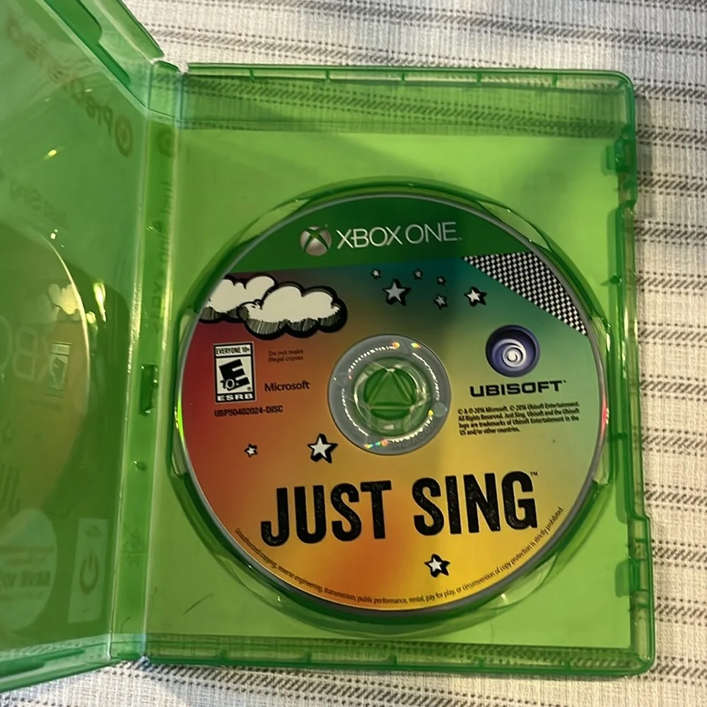 Just Sing Microsoft Xbox One Brand 2016 Bieber Ariana Queen Talent EUC